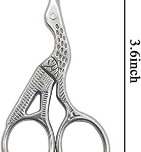 YOOHUA 6PCS Stork Scissors, Crane Design Sewing Scissors Stainless Steel Tip Dressmaker Shears DIY Tools for Embroidery, Craft, Needle Work, Art Work