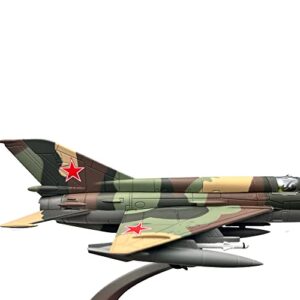 1/72 Scale Soviet MiG-21 Mig21 Fishbed Jet Fighter Plane Aircraft Airplane Diecast Metal Model