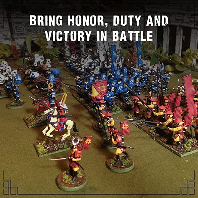 Wargames Delivered Pike & Shotte - Samurai Starter Army. 28mm Base Revolutionary Miniature Military Soldiers for Miniature War Game, and Model War by Warlord Games