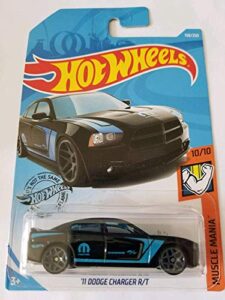 hot wheels 2019 muscle mania – ’11 dodge charger r/t, black 158/250