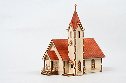 Desktop Wooden Model Kit Western Church ll / YG630