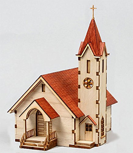 Desktop Wooden Model Kit Western Church ll / YG630