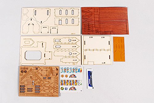 Desktop Wooden Model Kit Western Church ll / YG630