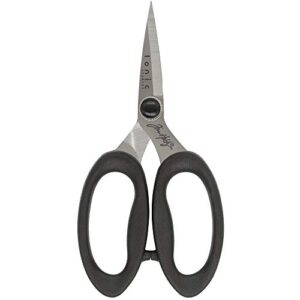 Tim Holtz Haberdashery Snip Scissors Set - Soft Grip Durable Snips 5" & Scissors 6" with Storage Tins - 2 Items