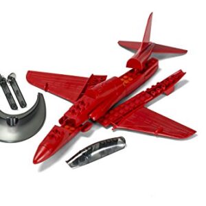 Airfix Quickbuild RAF Red Arrows Hawk Snap Together Plastic Model Kit J6018, Red & Black, 10 x 6 x 2 inches