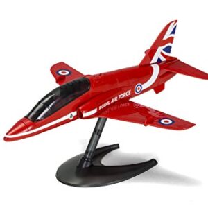 Airfix Quickbuild RAF Red Arrows Hawk Snap Together Plastic Model Kit J6018, Red & Black, 10 x 6 x 2 inches