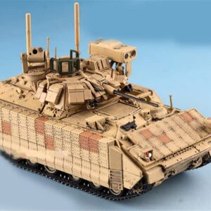 US M2A3 BUSKIII Bradley Infantry Fighting Vehicle Sand Livery 1/72 ABS Tank Pre-Built Model