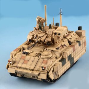 US M2A3 BUSKIII Bradley Infantry Fighting Vehicle Sand Livery 1/72 ABS Tank Pre-Built Model