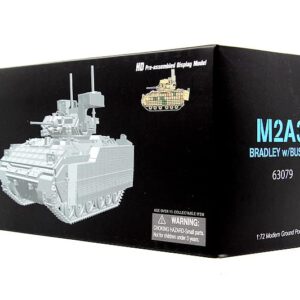 US M2A3 BUSKIII Bradley Infantry Fighting Vehicle Sand Livery 1/72 ABS Tank Pre-Built Model