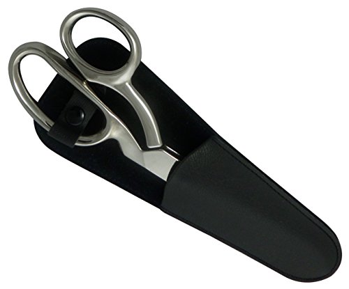 8 Inch Fabric, Dressmaking, Sewing Scissors with Black Scabbard - Tenartis 363 Made in Italy