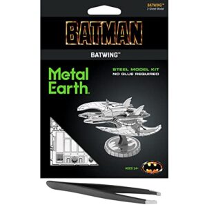 fascinations metal earth batman 1989 movie batwing 3d metal model kit bundle with tweezers