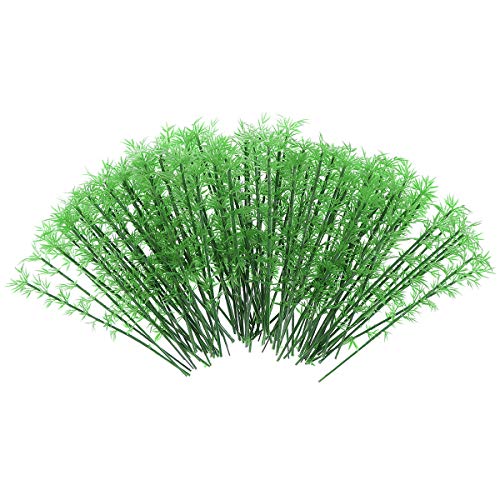 NUOLUX 100pcs Model Bamboo Trees 1:75 12cm Plastic Bamboo Trees Model Train Scenery Landscape Scale