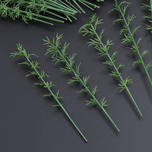 NUOLUX 100pcs Model Bamboo Trees 1:75 12cm Plastic Bamboo Trees Model Train Scenery Landscape Scale