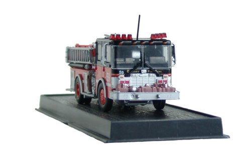 Luverne Pumper Fire Truck Diecast 1:64 Model (Amercom GB-17)