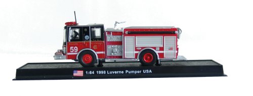 Luverne Pumper Fire Truck Diecast 1:64 Model (Amercom GB-17)