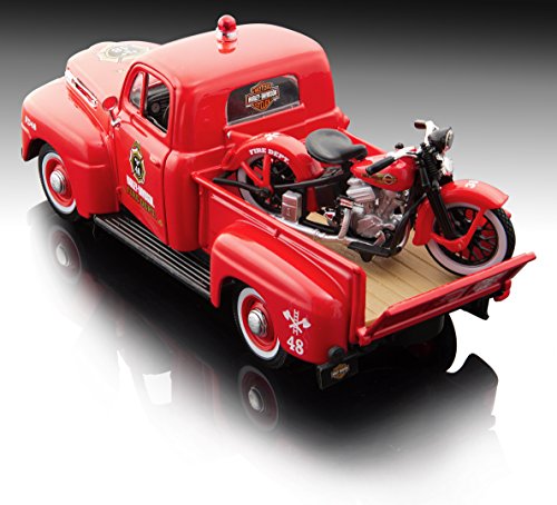 Maisto 1:24 Scale Harley Davidson 1936 EL Knucklehead + 1948 Ford F-1 Die-Cast Vehicle