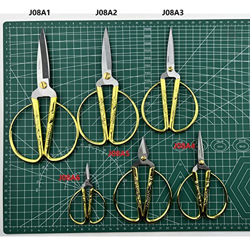 Fengtaiyuan J08A6, Stainless Steel Scissors, Office, Tailor Cutting, golden scissors (J08A6)