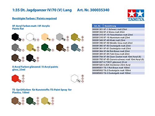 TAMIYA America, Inc 35340, 1/35 German Jagdpanzer IV/70, Lang, TAM35340