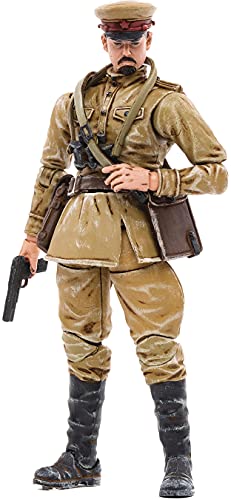 JOYTOY 1/18 Action Figures 4-Inch WWII Soviet Officer Dark Source Collection Action Figure Military Model Toys