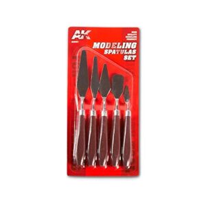 ak-interactive modeling spatulas set – plastic model tools & accessories, item 9051 – model building paints and tools # ak-9051