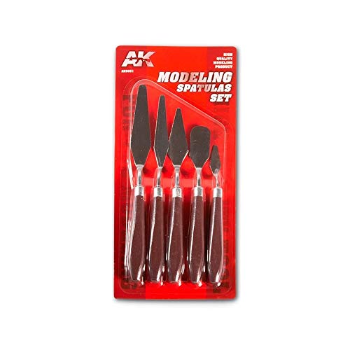 AK-Interactive Modeling Spatulas Set - Plastic Model Tools & Accessories, Item 9051 - Model Building Paints and Tools # AK-9051