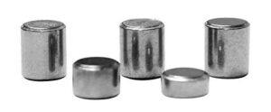 pinewood pro derby tungsten weights | five incremental cylinders (three .5 ounce, one .3 ounce, one .2 ounce) 2oz total weight to make the fastest pine derby car