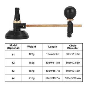 Circular Glass Cutter, 6 Wheel Compasses Circular Cutting Cutter with Suction Cup Circle(60CM)