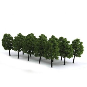 winomo scale trees diorama models model train scenery architecture trees model railroad sceneryscenery landscape model tree 20pcs 9cm (dark green)