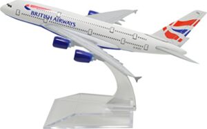 tang dynasty(tm) 1:400 16cm air bus a380 british airways metal airplane model plane toy plane model