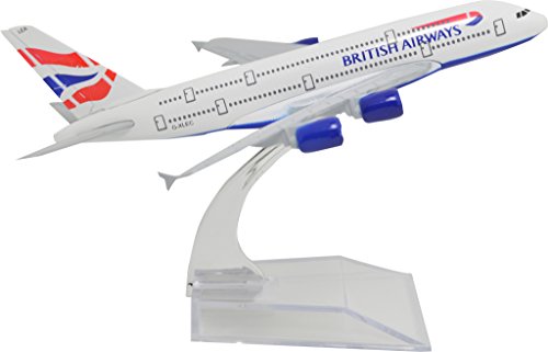 TANG DYNASTY(TM) 1:400 16cm Air Bus A380 British Airways Metal Airplane Model Plane Toy Plane Model