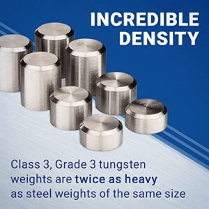 Pinewood Car Derby Tungsten Weight 3-Pack - 1.59oz Each, 0.87" Dia. x 0.28" Wide