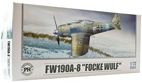 Premium Hobbies FW190A-8 "Focke Wulf" 1:72 Plastic Model Airplane Kit 134V