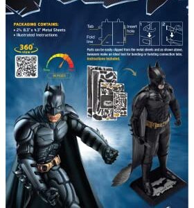 Metal Earth Premium Series Batman The Dark Knight 3D Metal Model Kit Fascinations Bundle with Tweezers