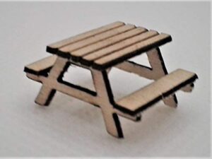 southwest replicas ho scale kit 230-2000: picnic table – set of 6