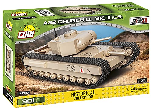 COBI Historical Collection A22 Churchill MK. II (CS) Tank, Beige