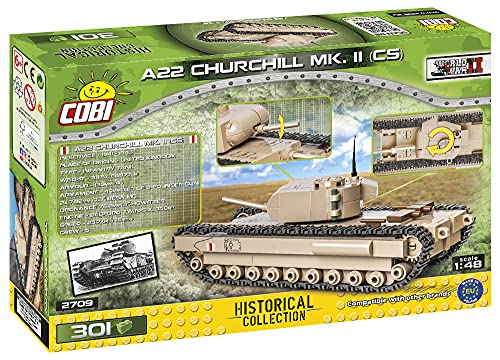 COBI Historical Collection A22 Churchill MK. II (CS) Tank, Beige