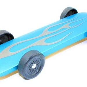 Maximum Velocity Pinewood Car Kit | Includes BSA Speed Wheels, Speed Axles, Graphite & Tungsten Weight | Wing Car Derby Car Kit