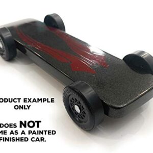 Maximum Velocity Pinewood Car Kit | Includes BSA Speed Wheels, Speed Axles, Graphite & Tungsten Weight | Wing Car Derby Car Kit