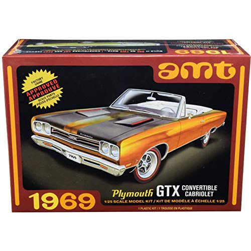 AMT 1969 Plymouth GTX Convertible 1:25 Scale Model Kit, AMT1137M/12