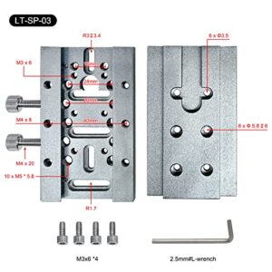 LASER TREE Liftable Laser Module Focus Adjustment Brackets, Laser Module Sliding Plate Z-Lift Laser Head Focusing Controller for Laser Engraver Laser Cutter