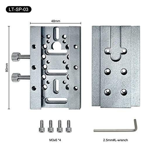 LASER TREE Liftable Laser Module Focus Adjustment Brackets, Laser Module Sliding Plate Z-Lift Laser Head Focusing Controller for Laser Engraver Laser Cutter