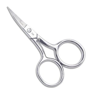 curved fine tip large ring scissors (4in) item# 709