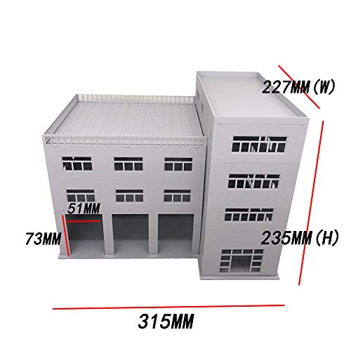 Outland Models Scenery for Model Cars 3-Stall Truck Garage/Engine House 1:64 S Scale