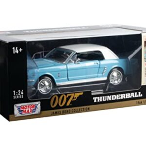 Motor Max 1964.5 Ford Ford Mustang, James Bond 79855WTQ - 1/24 Scale Diecast Model Toy Car