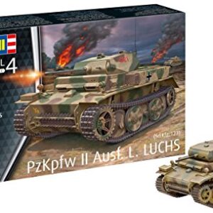 Revell RV03266 03266 Pzkpfw II Ausf. L. 'Luchs' (Sd.Kfz.123) 1: 72 Scale Model Kit, Various