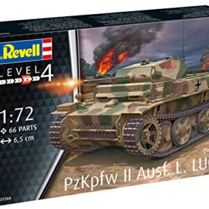 Revell RV03266 03266 Pzkpfw II Ausf. L. 'Luchs' (Sd.Kfz.123) 1: 72 Scale Model Kit, Various