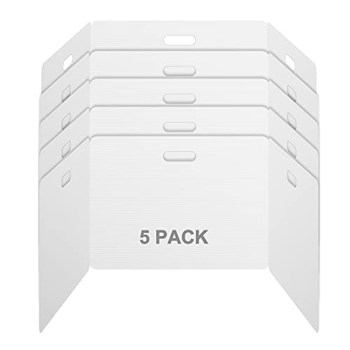 Privacy Shields 5 Pack Durable Easy Carry Plastic Desk Dividers-Easy to Disinfect Classroom Dividers-Portable Divider-Re-usable Privacy Divider