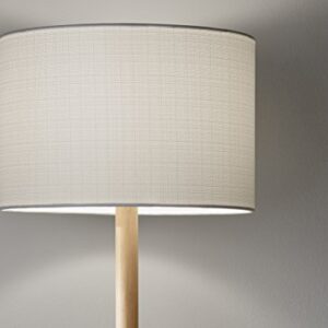 Adesso Home 4093-12 Transitional One Light Floor Lamp from Ellis Collection in Bronze/Dark Finish, Natural