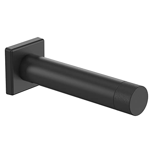 National Hardware N830-526 Reed Door Stop, 3", Matte Black with Matte Black Tip