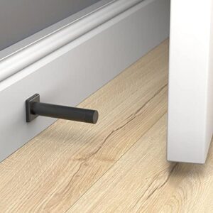 National Hardware N830-526 Reed Door Stop, 3", Matte Black with Matte Black Tip